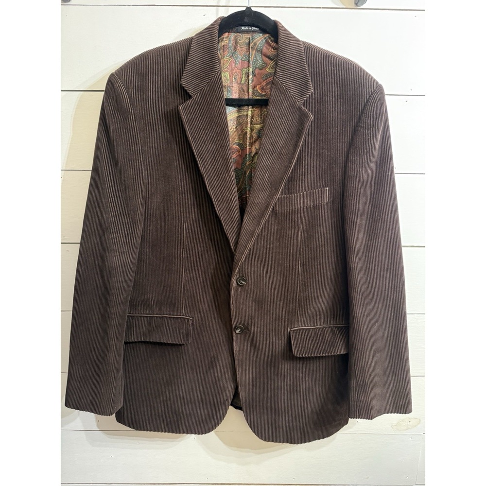 Lauren Ralph Lauren Men's 40R Brown Corduroy Blazer Sports Jacket